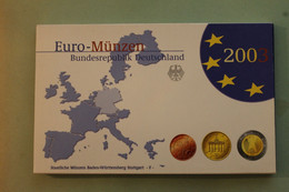 Deutschland, Kursmünzensatz; Euro-Umlaufmünzenserie 2003 F, Spiegelglanz (PP) - Mint Sets & Proof Sets