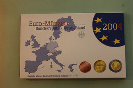 Deutschland, Kursmünzensatz; Euro-Umlaufmünzenserie 2004 F, Spiegelglanz (PP) - Ongebruikte Sets & Proefsets