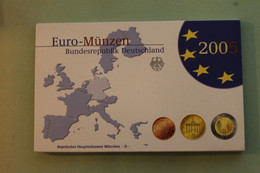 Deutschland, Kursmünzensatz; Euro-Umlaufmünzenserie 2005 D, Spiegelglanz (PP) - Ongebruikte Sets & Proefsets