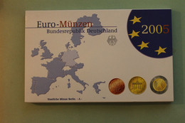 Deutschland, Kursmünzensatz; Euro-Umlaufmünzenserie 2005 A, Spiegelglanz (PP) - Ongebruikte Sets & Proefsets