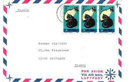 SA-R17 / SÜDAFRIKA - Katzen - Mehrfachfrankatur Auf Brief 1972 (cat, Gatto) - Lettres & Documents