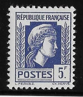 France N°645 - Variété Trait Parasite Sur La Joue - Neuf * Avec Charnière - TB - Unused Stamps