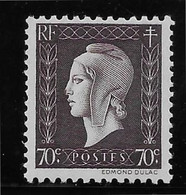 France N°687 - Variété Nez Cassé - Neuf * Avec Charnière - TB - Neufs