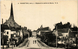 CPA AK FONDETTES Église Et Le Centre Du Bourg (611892) - Fondettes