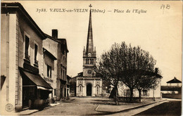 CPA AK VAULX-en-VELIN - Place De Église (635637) - Vaux-en-Velin