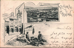 ! 1898 Alte Ansichtskarte Ricordo Di Genova, Genua, Italy, Nach Kiel Gaarden - Genova (Genua)
