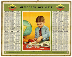 CALENDRIER GF 1960 - Le Petit Philatéliste - Imprimerie Oberthur - Grand Format : 1941-60