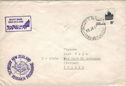 Scott Base NZ - Antarctic Research Programme - Summer Support A184 - Lettres & Documents