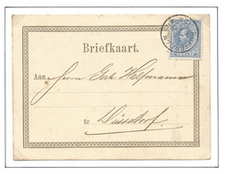 Nederland 1872 Briefkaartformulier Bruine Omranding ,met Nr.19 - Cartas