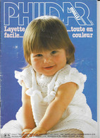 Livre ,Phildar    No 75  Mailles  Layette Facile - Laine