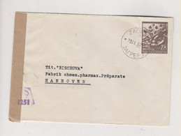 YUGOSLAVIA 1952 ZAGREB Censored Cover To Germany - Briefe U. Dokumente