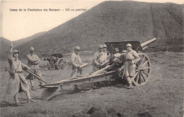 63-ORCINES- CAMP DE LA FONTAINE DU BERGER- 105 EN POSITION - Le Mont Dore