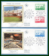3 FDC Silk Soie 1986 Et 1987 Service N° S 93 94 95 96 97 2 SCANS - Cartas & Documentos