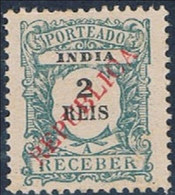 India, 1914, # 23, Porteado, MNG - Portugiesisch-Indien