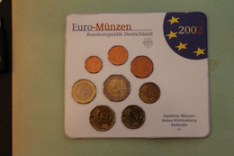 Deutschland, Kursmünzensatz Euro-Münzen, Stempelglanz (stg) 2002, G - Mint Sets & Proof Sets