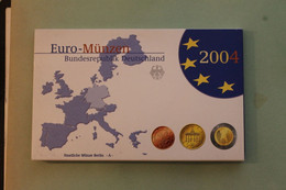 Deutschland, Kursmünzensatz Euro-Münzen, Spiegelglanz (PP) 2004, A - Mint Sets & Proof Sets