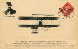 BIPLAN H. Farman Piloté Par Camermann - ....-1914: Précurseurs