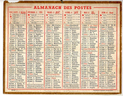 CALENDRIER GF 1951 - Sans Texte Et Sans Photo-image, édition Des P&T, Imprimeur Oberthur Rennes - Grand Format : 1941-60