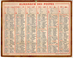CALENDRIER GF 1952 - Sans Texte Et Sans Photo-image, édition Des P&T, Imprimeur Oberthur Rennes - Grand Format : 1941-60