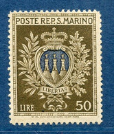 ⭐ Saint Marin - YT N° 275 * - Neuf Avec Charnière - 1945 / 1946 ⭐ - Neufs
