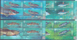 2021. Kyrgyzstan, Red Book, Fishes Of Kyrgyzstan, 3 Sets With Labels, Mint/** - Kirgisistan