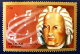 SHARJAH Musique, Bach ** MNH. 1 Valeur - Música