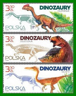 Poland 2020  Dinosaurs  Appearance And Skeletons Of Dinosaurs Found In Poland  Full Of Set MNH** New! - Vor- U. Frühgeschichte