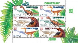 Poland 2020  Dinosaurs  Appearance And Skeletons Of Dinosaurs Found In Poland  Full Of Mini Sheet MNH** New! - Vor- U. Frühgeschichte
