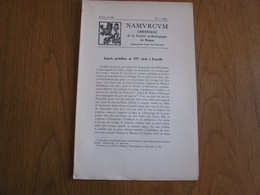 NAMVRCVM Namurcum N° 4 1954 Régionalisme Namur Aspects Quotidiens Fronville Fonds Baptismaux Ciney Eglise - Belgique