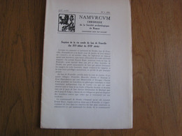 NAMVRCVM Namurcum N° 2 1956 Régionalisme Namur Esquisse Vie Rurale Ban De Fronville Archéologie Céramique Médiévale - Belgique