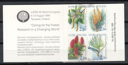 FINLANDIA 1995 FLORA CARNET DE 4 SELLOS - SPECIMEN - YVERT Nº 1271/1274** - Unused Stamps