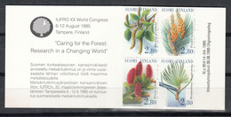 FINLANDIA 1995 FLORA CARNET DE 4 SELLOS - YVERT Nº 1271/1274** - Unused Stamps