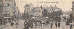 Lorient     56          Carte  Panoramique    La Place Bisson Tramways  27.5 X 11. Décollée   (voir Scan) - Lorient