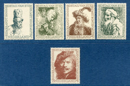⭐ Pays Bas - YT N° 649 à 653 ** - Neuf Sans Charnière - 1956 ⭐ - Unused Stamps