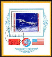 BULGARIA 1975 Apollo-Soyuz Space Mission Block  Used.  Michel Block 59 - Usati