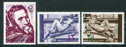 BULGARIA 1975 Michelangelo Quincentenary MNH / **.  Michel 2387-89 - Ungebraucht