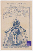 Chromo Gravure Image Devinette Chicorée Candeliez Deplanche Paris 1890 Partie De Saute-mouton Cirque Clown 48-3 - Té & Café