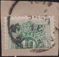 Belgie  .   OBP   .      TX 1 . ½ Op Briefstukje      .      O     .    Gebruikt  .   / .     Oblitéré - Briefmarken