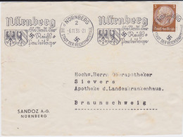 DR 3 Reich Mi 513 Perfin Filo Firmenlochung VS Nürnberg 1935 - Briefe U. Dokumente