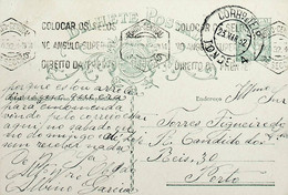 1932 Inteiro Postal Tipo «Lusíadas» 25 R. Verde Enviado De Tondela Para O Porto - Postal Stationery