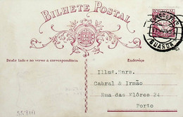 1935 Inteiro Postal Tipo «Lusíadas» 25 R. Rosa Enviado Da Guarda Para O Porto - Postwaardestukken