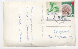 1966 YUGOSLAVIA, CROATIA, ANTI TBC, ANTI TUBERCULOSIS WEEK ADDITIONAL STAMP, HVAR, ILLUSTRATED POSTCARD, USED - Yugoslavia