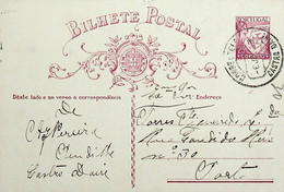 1933 Inteiro Postal Tipo «Lusíadas» 25 R. Rosa Enviado De Castro Daire Para O Porto - Postal Stationery