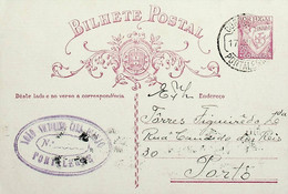 1932 Inteiro Postal Tipo «Lusíadas» 25 R. Rosa Enviado De Portalegre Para O Porto - Postwaardestukken