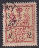 POLAND 1915 Warsaw Local Fi 8 Used - Errors & Oddities