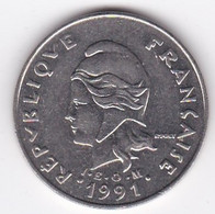 Polynésie Française. 20 Francs 1991,  En Nickel - Polinesia Francesa
