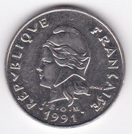 Polynésie Française. 20 Francs 1991,  En Nickel - Polynésie Française