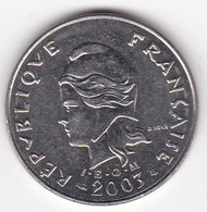 Polynésie Française. 20 Francs 2003,  En Nickel - Französisch-Polynesien