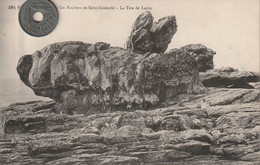 29 - Très Belle Carte Postale Ancienne De  Penmarch   Les Rochers De Saint Guénolé  La Tète De Lapin - Penmarch