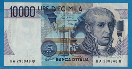 ITALIA 10.000 LIRE  	 	  03.09.1984 # HA290948U  P# 112a Alessandro Volta - 10.000 Lire